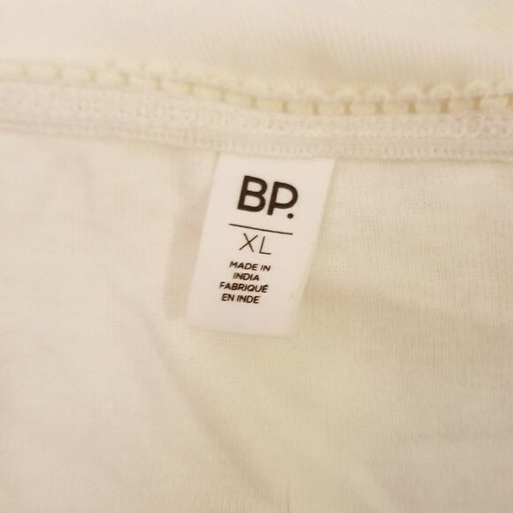 BP White Lettuce Edge Long Sleeve Tee Sz XL - Picture 5 of 5